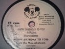 MICKY MOUSE CLUB 78 DISNEY - HAPPY BIRTHDAY TO YOU / the unbirthday song