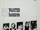 5 HOMBRES Wanted Rare Psych Rock Folk UK Deroy 1977
