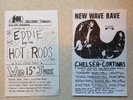 Original 1977 Punk FLYERS Chelsea CORTINAS Eddie & The Hot Rods Sex Pistols