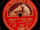 SERGEI RACHMANINOFF -KLAVIER- spielt eigenes Werk: Prelude in cis-moll    S8814