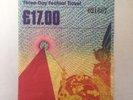 GLASTONBURY Festival 1986 Used ticket Cure, Madness, Housemartins, Level 42