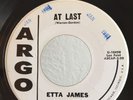 Soul PROMO 45 Etta James At Last on Argo VG++ HEAR