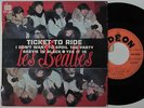 LES BEATLES Ticket To Ride + 3 FRENCH EP SOE 3766 Eskimo Cover + RARE LANGUETTE