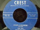 Tom Tall & His Tom Kats - Crest 1038 - 1958 - 45 RPM Record  PROMO - Vinyl - MRC
