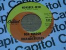 HALLOWEEN-ISH 45, DON HINSON & RIGAMORTICIANS.  MONSTER JERK / RIBOFLAVIN. NM-.