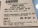 2 Shania  Twain tickets Birmingham 24th September 