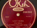 HEAR  JAZZ 78RPM; CLARENCE WILLIAMS' ORCH. OKEH 8592 Lazy Mama CLEAN COPY