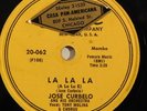 latin 78 RPM JOSE CURBELO La La La, Poco Pelo FIESTA HEAR mambo listen
