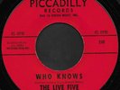 Rare 60's USA Psych Garage 45 - THE LIVE FIVE (Piccadilly) NM