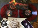 HOODED MENACE Never Cross The Dead 2XLP Gatefold NEAR MINT Red/Black Splatter