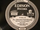 EDISON 51561 ARTHUR HALL JOHN RYAN All Aboard For Heaven/BILLY JONES  E+
