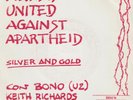 U2 ROLLING STONES - Silver And Gold SINGLE SPAIN PROMO 1986 BONO KEITH RICHARDS