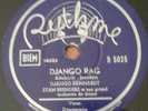 78 T RPM  Django Reinhardt & Stan Brenders Orch 