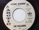 VOLCANOS - STORM WARNING - ONE SIDED PROMO. ARCTIC 106. BLACK PRINT. VG++
