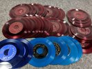 Vintage Lot/50 45rpm record RED SEAL Vinyl Blue Crafts Decor 45 rpm RCA Victor 7