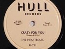 doo wop 78 RPM THE HEARTBEATS Crazy For You HULL HEAR IT E- rockin-n-rollin...
