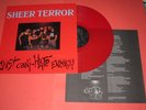 Sheer Terror - Just Can't Hate Enough LP RARE RED WAX NYHC