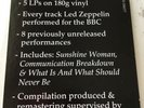 LED ZEPPELIN VINYL bbc sessions LP X5 Box Set NEW and SEALED jimmy page R Plant