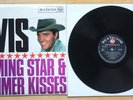 EX/EX ELVIS PRESLEY FLAMING STAR & SUMMER KISSES VINYL LP UK BLACK RCA RED DOT