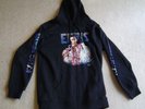 Unworn Elvis Presley Hoodie, King Forever sleeves, large designs front & back