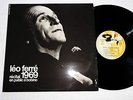 Leo FERRE Recital 1969 en public Bobino DOUBLE LP 33T Complet BARCLAY 80389/390