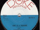 70s Dee Jay Reggae LIZZY love is a treasure 1973 UK Duke 7