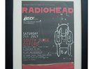 RADIOHEAD+Oxford South Park Live+POSTER+AD+ORIGINAL 2001+FRAMED+FAST GLOBAL SHIP