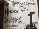 Entombed Incantation Ripping Corpse Flyer 1990 Original Rare