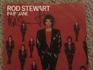 Rod Stewart Signed Baby Jane Single 7 Inch Vinyl