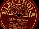 SAVOY ORPHEANS He's the last word 