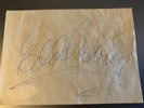 Eddie Cochran Autograph, PSA/DNA authenticated
