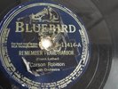 Carson Robison - 78rpm single 10-inch – Bluebird #B-11414 Remember Pearl Harbor