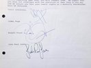 1990 LED ZEPPELIN signed letter to former manager Peter Grant (autographed by 3)