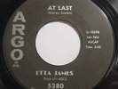 ETTA JAMES At Last/ I Just Want To Make Love 45 rpm ARGO 5380 Orig RARE R&B Soul