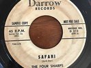 Halloween Exotica Surf Instro 45 The Four Sharps - Safari HEAR  Darrow