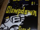 THE CLASH  UNIQUELY DESIGNED AUSTRALIAN 'CLAMPDOWN' POSTER 75 CM X 50 CM