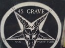 45 GRAVE - Evil / Party Time White Vinyl 7 inch #66 of 300 made Deathrock Punk