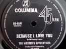 THE MASTERS APPRENTICES  -  BECAUSE I LOVE YOU  -  1971 AUSSIE 7'' -  PROG/PSYCH