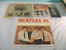 3 Vintage The Beatles Mono Vinyl LPs, '65, Something New & VI
