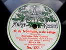 X096/ ROST´SCHE Solo-Quartett-O du fröhliche-KAISERZEIT-Weihnachten-Schellack