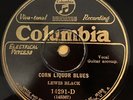 BLUES 78RPM ; LEWIS BLACK COLUMBIA Corn Liquor Blues NICE COPY