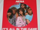 NENA It's All In The Game VINYL Color Picture Promo Sample LP Record JAPAN