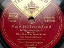 0240/MEIN SCHLESIERLAND-Riesengebirglers Heimatlied-HARMONISTEN-MARSCH-Schellack