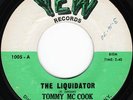 TOMMY MCCOOK Liquidator Reggae Ska Soul 45 Yew Original 1st press VG++