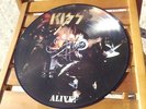 KISS autograph GENE SIMMONS signed picture disc vinyle ALIVE   collectors 2015