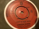 LORRAINE ELLISON - I GOT MY BABY BACK / STAY WITH ME -1966 UK WARNER BROS WB5850