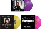MAXI 45T COULEUR  MYLENE FARMER COLLECTOR COMME J AI MAL LIBERTINE EN CONCERT.
