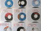 9 Rock Hit 45's from the 80's with Jukebox Title Strips