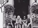 SPICE GIRLS - BABY SPORTY POSH SCAREY - SUPERB SIGNED B/W PHOTO - COA