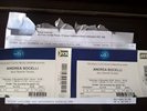 2 tickets Andrea Bocelli Sat 3rd November 2018 London O2 arena